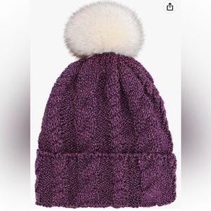 Arctic Paw Sherpa Lined Beanie women’s purple